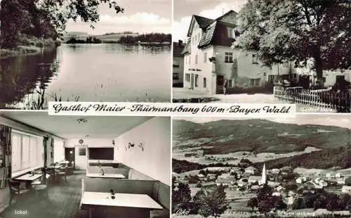 AK / Ansichtskarte  Thurmansbang Rottalersee Gasthof Maier Lokal Ortsansicht