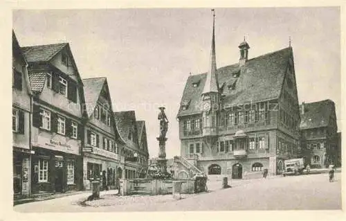 AK / Ansichtskarte  Bietigheim-Bissingen_Enz_BW Marktplatz Brunnen