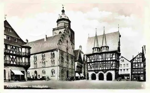 AK / Ansichtskarte  Alsfeld Marktplatz