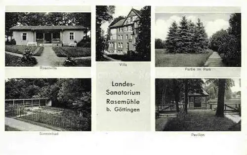 AK / Ansichtskarte  GoeTTINGEN__Niedersachsen Landes Sanatorium Rasemuehle Rosenvilla Park Sonnenbad Pavillon