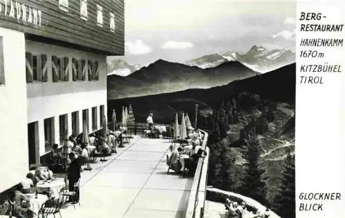 AK / Ansichtskarte  Kitzbuehel_Tirol_AT Bergrestaurant Hahnenkamm Terrasse