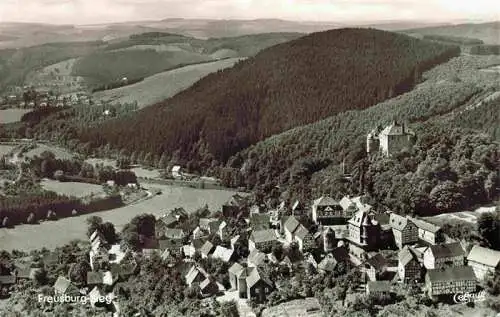 AK / Ansichtskarte  Freusburg_Kirchen_Sieg Fliegeraufnahme