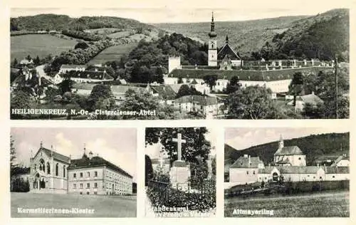 AK / Ansichtskarte  Heiligenkreuz_Kloster_Niederoesterreich_AT Panorama Karmelitterinnenkloster Grabdenkmal Altmayerling