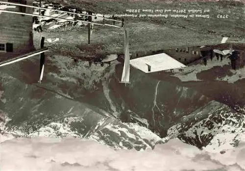 AK / Ansichtskarte  Schruns_Tschagguns_Vorarlberg_AT Bergstation und Alpengasthof Hochjoch mit Sulzfluh und Drei Tuerme