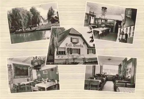 AK / Ansichtskarte  Lehde_Luebbenau_Spreewald Cafe Venedig Gastraeume Spreepartie