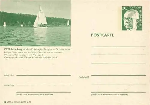 AK / Ansichtskarte  Rosenberg_Ellwangen_Wuerttemberg Orrotstausee Ellwanger Berge