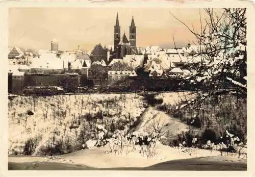 AK / Ansichtskarte  ROTHENBURG___TAUBER Blick von der Engelsburg im Winter