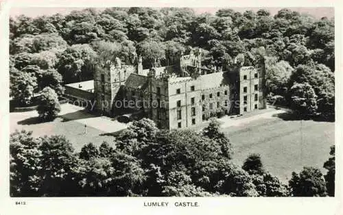 AK / Ansichtskarte  Lumley_Chester-le-Street_Durham_UK Lumley Castle Fliegeraufnahme