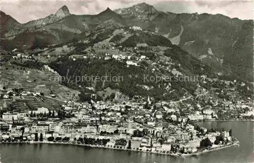 AK / Ansichtskarte  MONTREUX__VD Dent de Jaman et Rochers de Naye Vue aerienne