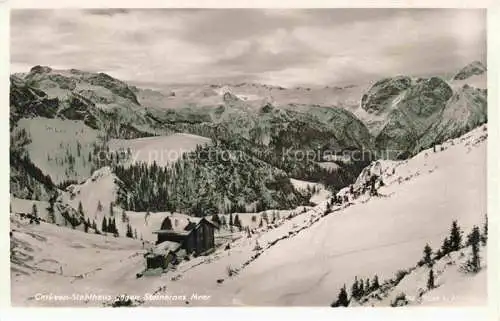 AK / Ansichtskarte  Carl-von-Stahl-Haus_1731m_Berchtesgaden gegen Steinernes Meer