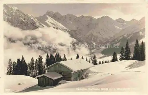 AK / Ansichtskarte  OBERSTDORF Skihuette Hochleite