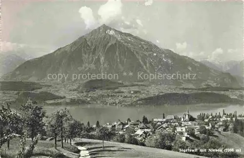 AK / Ansichtskarte  Sigriswil_BE Panorama mit Niesen