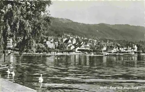 AK / Ansichtskarte  ZUG__Zugersee_ZG mit Zugerberg