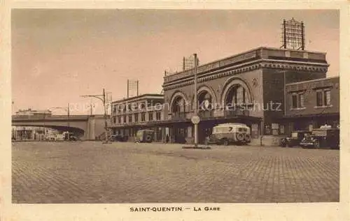 AK / Ansichtskarte  SAINT-QUENTIN_ST-QUENTIN_02_Aisne La Gare