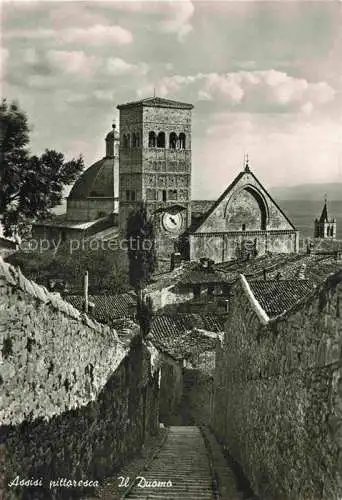 AK / Ansichtskarte  Assisi_Umbria Assisi pittoresca Il Duomo