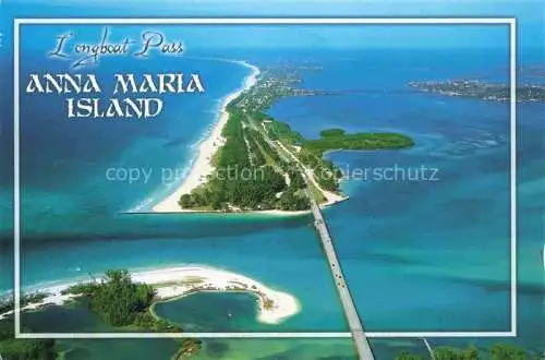 AK / Ansichtskarte  Anna_Maria_Island_Florida Longboat Pass Longboat Kea aerial view