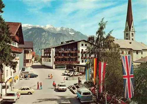 AK / Ansichtskarte  Axams_Tirol_AT Ortszentrum Blick gegen Nordkette