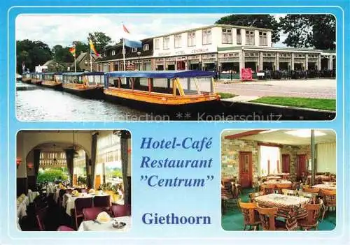 AK / Ansichtskarte  Giethoorn_Overijssel_NL Hotel Café Restaurant Centrum Rondvaarten