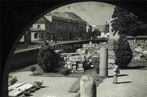 AK / Ansichtskarte  SZEKESFEHERVAR_Szekesfehervarrel_Szekesfehervarrol_HU Romkert Ruinengarten