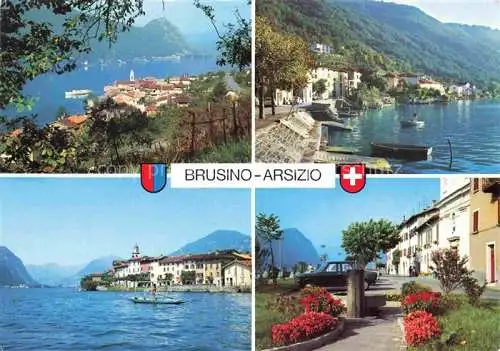 AK / Ansichtskarte  Brusino-Arsizio_Brusinosizio_TI Panorama Lago di Lugano