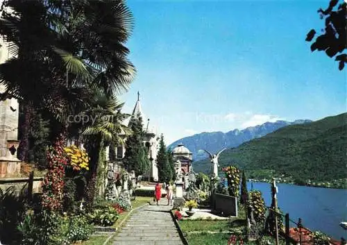 AK / Ansichtskarte  Morcote_Lago_di_Lugano_TI Uferpromenade