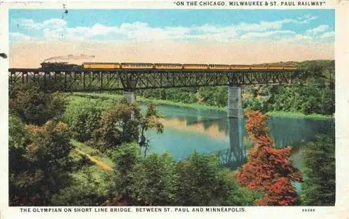 AK / Ansichtskarte  Eisenbahn_Railway_Chemin_de_Fer On The Chicago Milwaukee Paul Railway 