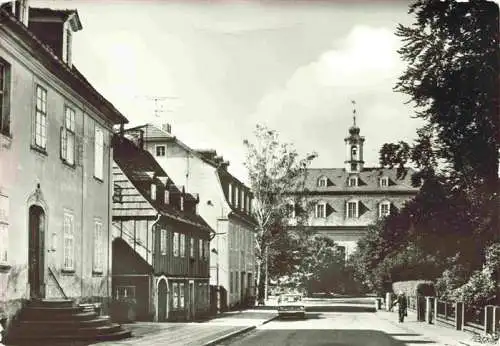 AK / Ansichtskarte  Herrnhut_Sachsen Comeniusstrasse und Kirchensaal