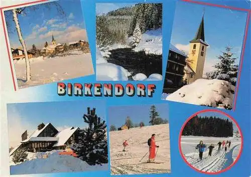 AK / Ansichtskarte  Birkendorf_uehlingen-Birkendorf Winterpanorama Skipiste Langlaufloipe