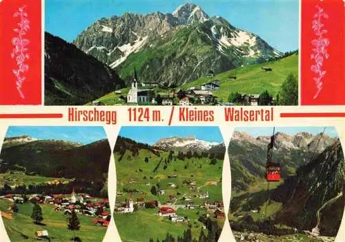 AK / Ansichtskarte  Hirschegg_Kleinwalsertal_Vorarlberg_AT Panorama Teilansichten Seilbahn