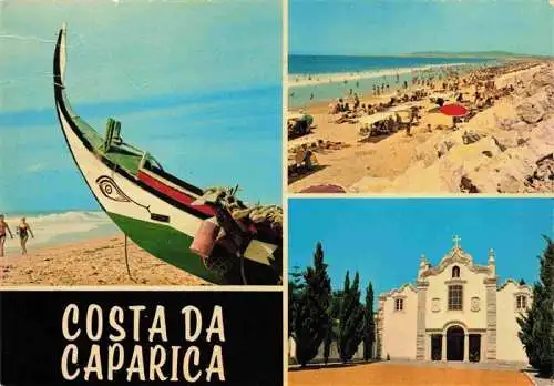 AK / Ansichtskarte  Costa_da_Caparica_Setubal_PT Strandpartien Kirche