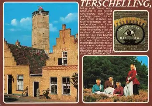 AK / Ansichtskarte  Terschelling_Friesland_NL Gasthaus Auge Trachtenfrauen