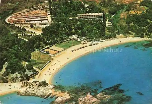 AK / Ansichtskarte  LLORET_DE_MAR_Costa_Brava_ES Hotel Santa Marta Playa de Santa Cristina Fliegeraufnahme
