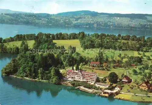 AK / Ansichtskarte  Hertenstein_Vierwaldstaettersee_LU Fliegeraufnahme Hotel Jahn