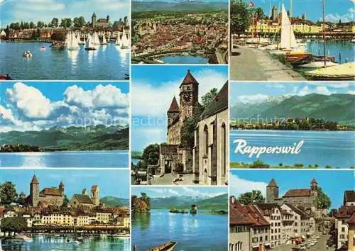 AK / Ansichtskarte  Rapperswil_-Jona_Rapperswyl_Zuerichsee_SG Seepartien Schloss Kirche Hafen Ortspartien