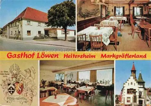 AK / Ansichtskarte  Heitersheim Gasthof Loewen Gastraeume 