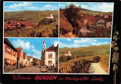 AK / Ansichtskarte  Auggen Panorama Ortspartien Kirche