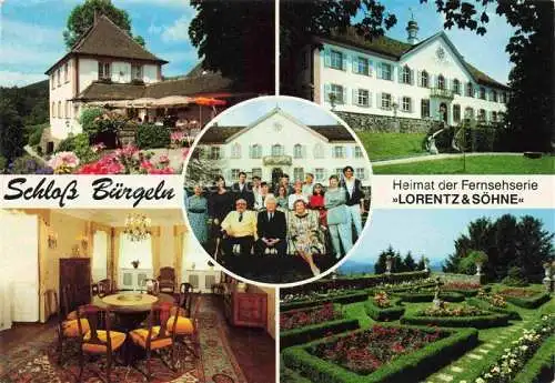 AK / Ansichtskarte  Schliengen Schloss Buergeln Gaststube Personal Park