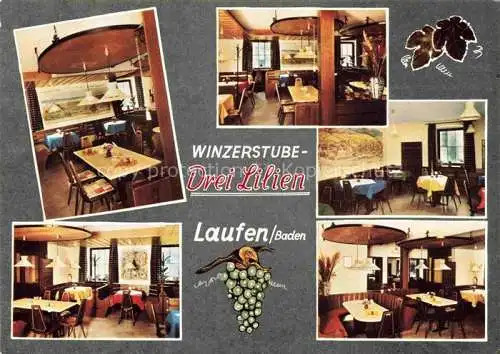 AK / Ansichtskarte  Laufen_Sulzburg Winzerstube Drei Linden Gastraeume