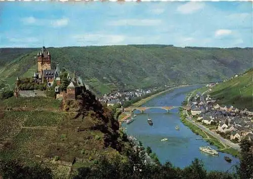 AK / Ansichtskarte  Cochem_Kochem_Mosel Burg Cochem Fliegeraufnahme