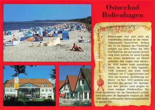 AK / Ansichtskarte  Boltenhagen_Ostseebad Strand Hotel Inselhaeuser