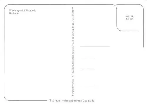 AK / Ansichtskarte  EISENACH_Thueringen Rathaus