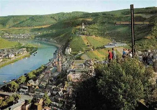 AK / Ansichtskarte  Cochem_Kochem_Mosel Fliegeraufnahme mit Pinnerkreuz