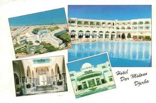 AK / Ansichtskarte  Djerba_Jerba_Tunesie Hotel Dar Midoun Fliegeraufnahme Pool