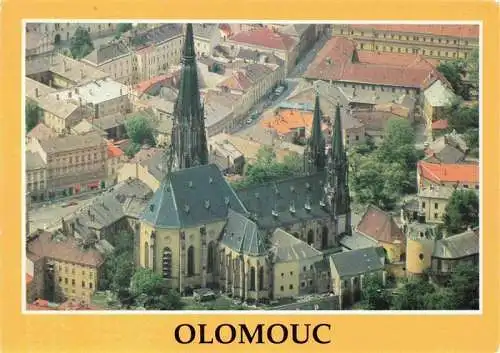 AK / Ansichtskarte  OLOMOUC_Olmuetz_CZ Dom kathedra sv Vaclava Fliegeraufnahme