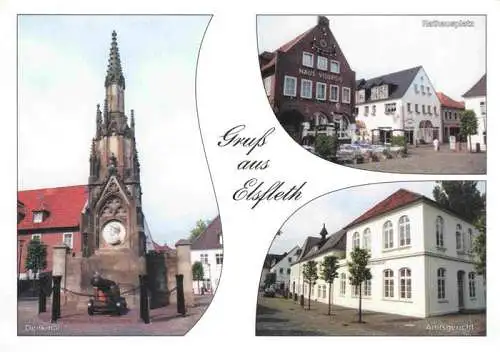 AK / Ansichtskarte  Elsfleth Denkmal Rathausplatz Amtsgerich