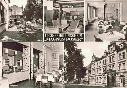 AK / Ansichtskarte  Bad_Blankenburg FDGB Erholungsheim Magnus Poser Terrasse Speisesaal Clubraum 