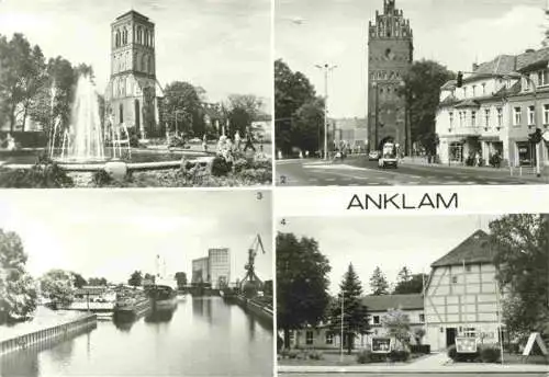 AK / Ansichtskarte  Anklam Nicolaikirche Am Steintor Hafen Theater