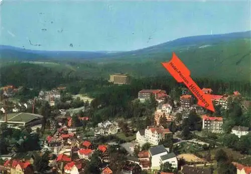 AK / Ansichtskarte  Braunlage Fliegeraufnahme mit Hotel Huetteberg