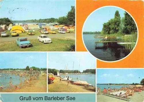 AK / Ansichtskarte  Barleben Barleber See Camping Strandpartien Bootsstege