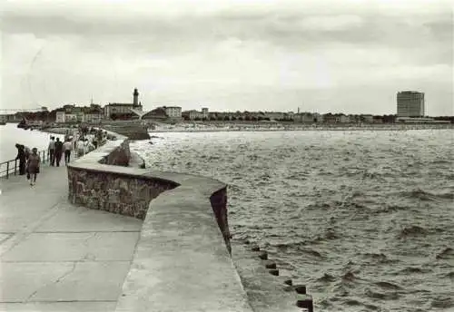 AK / Ansichtskarte  Warnemuende_Ostseebad Blick von der Mole